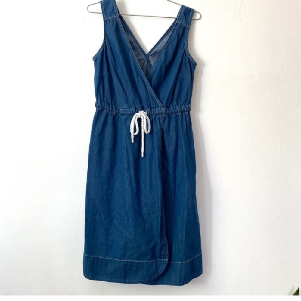 Tommy Hilfiger Denim Wrap Dress Medium - Picture 1 of 7